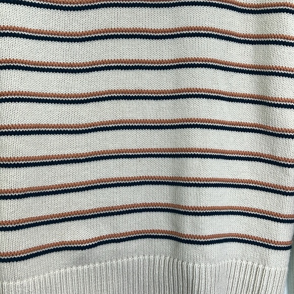 Madewell -Brownstone Colorful Stripe Side Button Long Sleeve Sweater Size XS - Picture 12 of 12